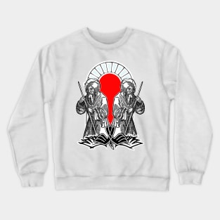 Hermit monk on spiritual quest Crewneck Sweatshirt